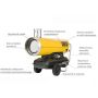 MASTER NAGRZEWNICA OLEJOWA BV 290E Z ODPROWADZENIEM SPALIN 81kW - 2
