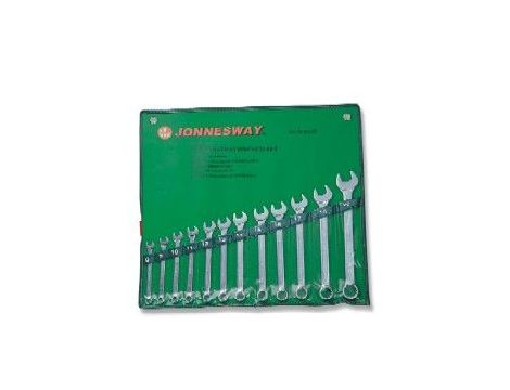 JONNESWAY KLUCZE PŁASKO-OCZKOWE KOMPLET 12szt. 8-22mm W26112S