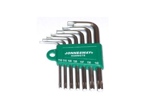 JONNESWAY KLUCZ TORX TYP "L" KOMPLET  7cz. KRÓTKIE    H08M07S