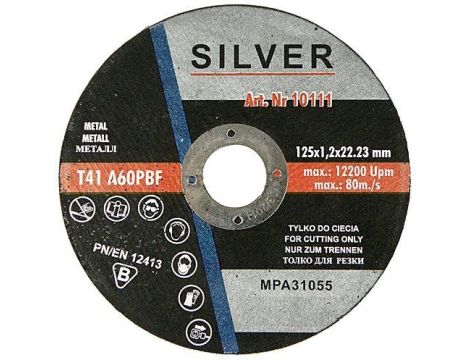 TARCZA DO CIĘCIA METALU 125 x 1,0 x 22,2mm