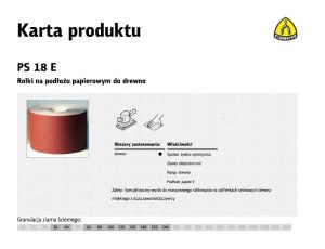 KLINGSPOR ROLKA NA PODŁOŻU PAPIEROWYM PS18E 150mm gr.150 (50mb)