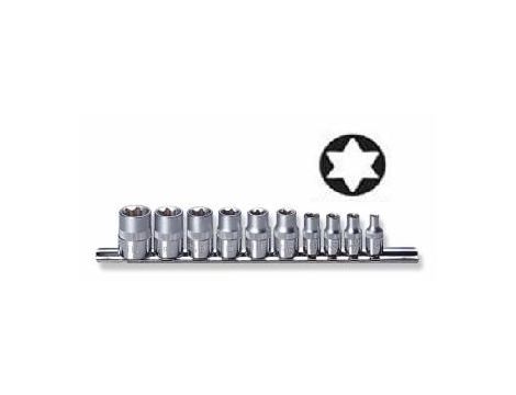 JONNESWAY KOMPLET NASADEK TORX 1/4" - 3/8" 10 elem. S06H310S