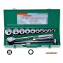 JONNESWAY ZESTAW KLUCZY  3/4" 14elem. 6-KĄTNE 22-50mm WALIZKA METALOWA - 3