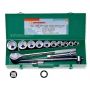 JONNESWAY ZESTAW KLUCZY  3/4" 14elem. 6-KĄTNE 22-50mm WALIZKA METALOWA - 2
