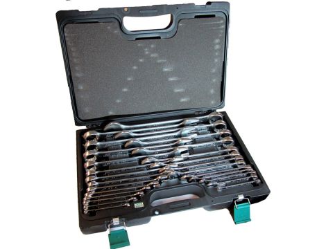 HONITON KLUCZE PŁASKO-OCZKOWE WALIZKA 26 elem.  6-32mm
