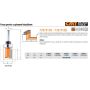CMT FREZ PROSTY KRÓTKI HM D=22 I=20 L=57 S=8 Z GÓRNYM ŁOŻYSKIEM - 3