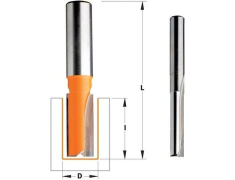 CMT FREZ PROSTY KRÓTKI HM D= 5 I=12 L=50,8 S=8