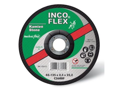 INCOFLEX TARCZA DO CIĘCIA KAMIENIA 125*2,5 - 2