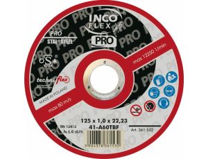 INCOFLEX TARCZA DO SZLIFOWANIA METALU  125 x 6,5 x 22,2mm