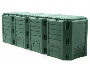 PROSPERPLAST KOMPOSTOWNIK 1600L ZIELONY 2610 x 719 x 826mm 4 SEGMENTY - image 2