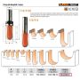 CMT FREZ DO KORYTEK I CZASZ HM R= 9,5 D=19 I=11,5 S=8%%% - 4