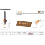 CMT FREZ HM D=12,7 I=11 A=60 S=8 DO GRAWEROWANIA.%%% - 3