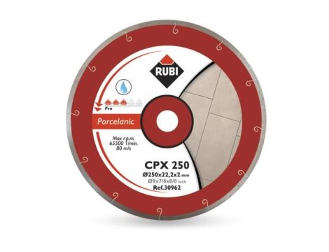RUBI TARCZA DIAMENTOWA CPX 200 x 25,4mm PRO, DO GRESU PORCELANOWEGO