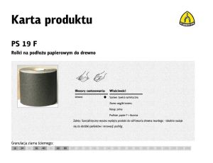KLINGSPOR ROLKA NA PODŁOŻU PAPIEROWYM PS19F 200mm gr. 80 (50mb)