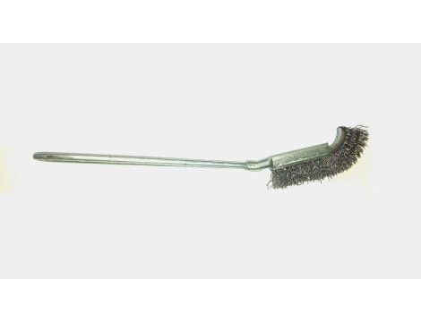 SZCZOTKA DRUCIANA METALOWA RĄCZKA 90mm/210 mm WYGIĘTA - 2