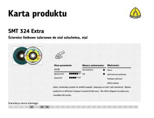 KLINGSPOR ŚCIERNICA LISTKOWA WYPUKŁA SMT324 EXTRA 125mm gr. 80