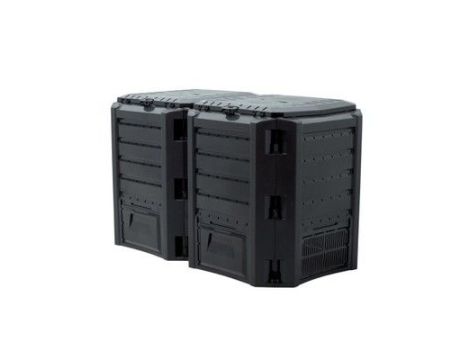 PROSPERPLAST KOMPOSTOWNIK  800L CZARNY MODULE 2-SEGMENTY 1350 x 719 x 826mm - 3