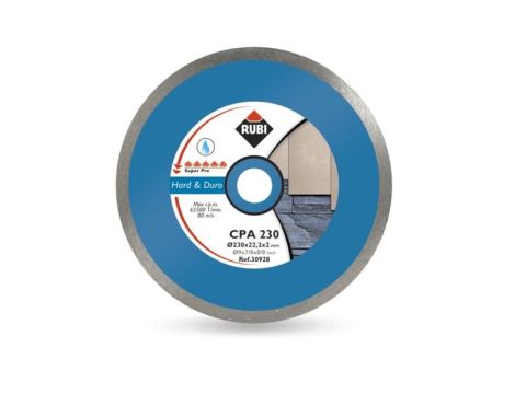 RUBI TARCZA DIAMENTOWA DO TWARDYCH MATERIAŁÓW CPA 250 x 25,4mm SUPERPRO