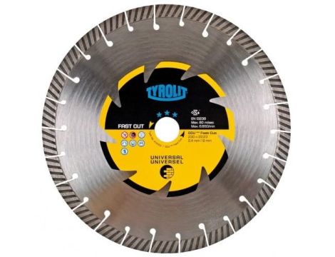 TYROLIT TARCZA DIAMENTOWA DO KAMIENIA DCU-FC 4in1 300 x 25,4mm C3R