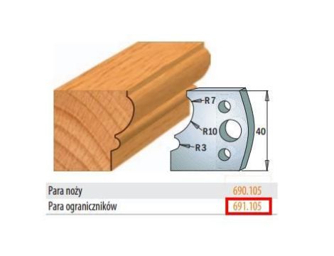 CMT OGRANICZNIKI NOŻY PROFILOWYCH 40mm   691.105