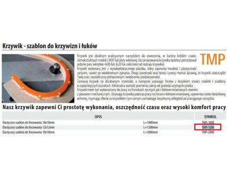 CMT KRZYWIK MINI L=1200 PROFIL 12x12mm