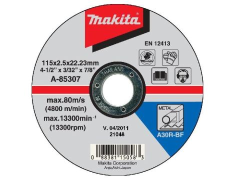 TARCZA DO METALU 115 x 2,5 x 22,2mm