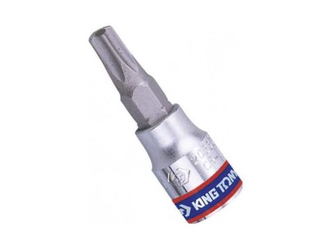 KING TONY NASADKA 1/4" Z KOŃCÓWKĄ TORX Z OTWOREM T40 x 37mm