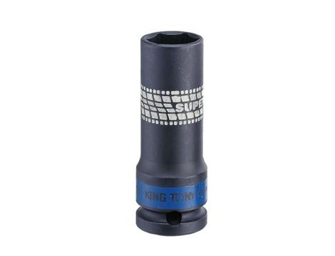 KING TONY NASADKA DŁUGA UDAROWA CIENKOŚCIENNA 1/2" 19mm x 80mm 6-KĄT DO ALUFELG