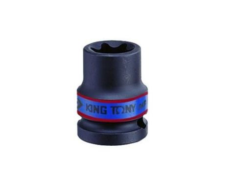 KING TONY NASADKA KRÓTKA UDAROWA GWIAZDKOWA / TORX 1/2" E20 x 38mm CR-MO