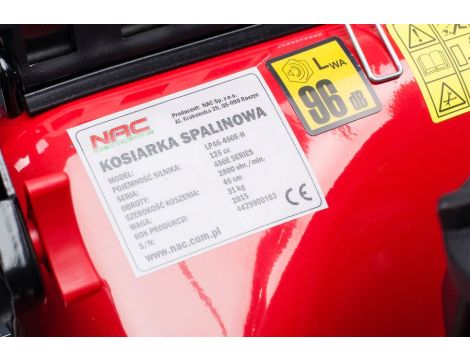 NAC KOSIARKA SPALINOWA BEZ NAPĘDU 46cm BRIGGS & STRATTON 125cc  LP46-450E-H - 2