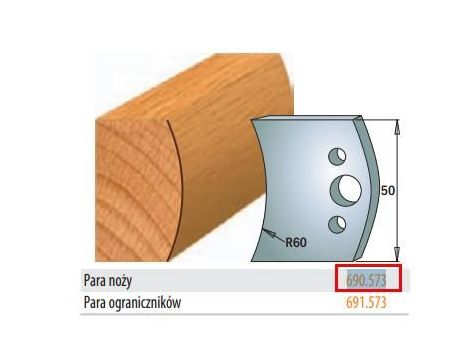 CMT NOŻE PROFILOWE HSS 50x4mm  690.573
