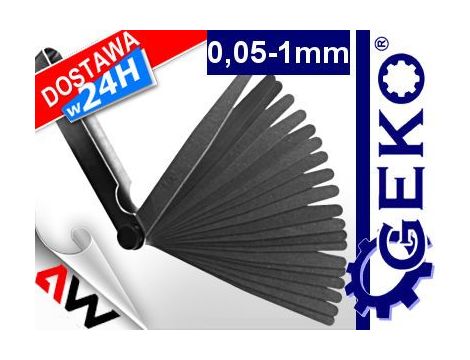 SZCZELINOMIERZ 20 LISTKOWY 0,02-1mm /GEKO