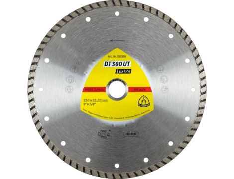 KLINGSPOR TARCZA DIAMENTOWA TURBO 125mm x 1,9mm x 22,2mm EXTRA DT300UT, BETON
