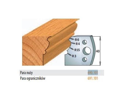 CMT NOŻE PROFILOWE HSS 40x4mm  690.101