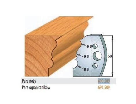 CMT NOŻE PROFILOWE HSS 50x4mm    690.509