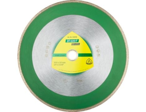 KLINGSPOR TARCZA DIAMENTOWA PEŁNA 250mm x 1,9mm x 30/25,4mm DT600F DO CERAMIKI