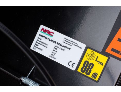 NAC WERTYKULATOR SPALINOWY 118cc 40cm   LRP40-118-CH - 2