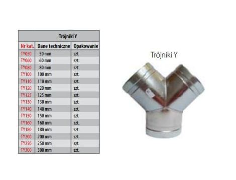 TRÓJNIK TYP "Y" 100mm