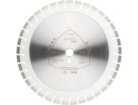 KLINGSPOR TARCZA DIAMENTOWA SEGMENTOWA 350mm x 3,0mm x 25,4mm SUPRA DT600U, BETON ZBROJONY - 2