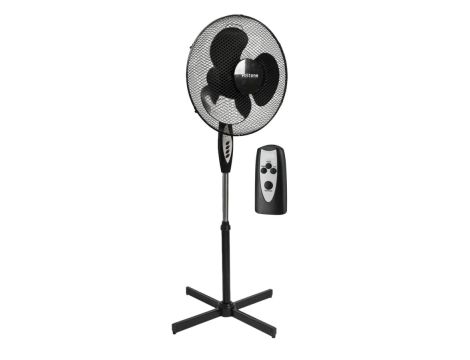 WENTYLATOR PODŁOGOWY CZARNY+PILOT 40cm