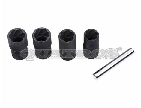 QUATROS NASADKI DO OBROBIONYCH ŚRUB 1/2" 17,19,21,22mm