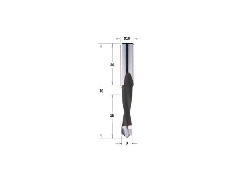 CMT WIERTŁO NP HW D=5 I=35 L=70 S=10x30