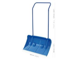 PROSPERPLAST ŁOPATA PODWÓJNA ARCTIC NIEBIESKA 80cm