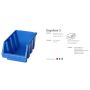 PATROL ERGOBOX 3 NIEBIESKI, 170 x 240 x 126mm - 2
