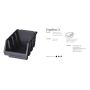 PATROL ERGOBOX 3 NIEBIESKI, 170 x 240 x 126mm - 3
