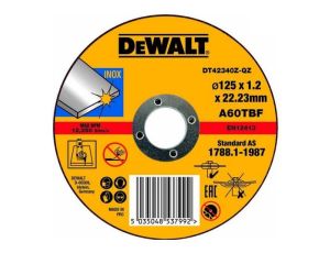 DEWALT TARCZA DO CIĘCIA METALU 125 x 1,2 x 22,2mm INOX