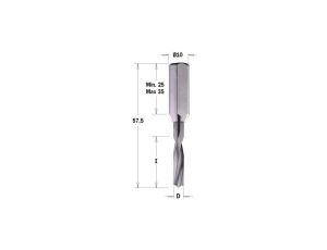 CMT WIERTŁO NP HWM D=2X12 L=57,5 S=10X27