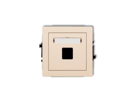DECO Gniazdo komputerowe pojedyncze bez modułu beżowy 1DGK-1p PT-GN-DE-67-01-ND-00