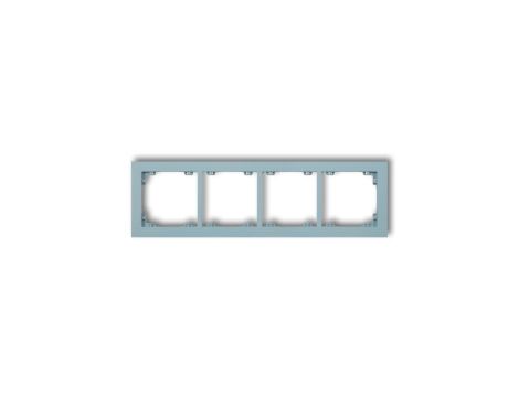 DECO Ramka poczwórna DECO Pastel Matt lazurowy 48DR-4