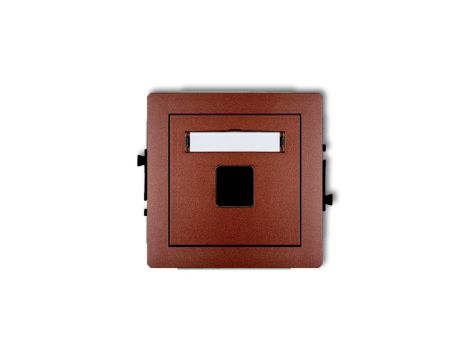 Mechanizm gniazda multimedialnego pojedynczego bez modułu (standard Keystone) 9DGM-1P